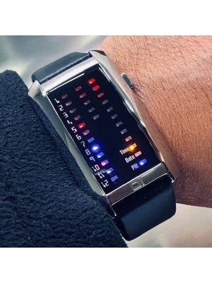 LED Watch - 01 THE ONE - IBIZA RIDE - SS/LEATHER