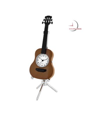 ACOUSTIC GUITAR MINIATURE MUSIC INSTRUMENT COLLECTIBLE MINI CLOCK