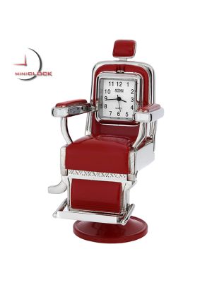 BARBER CHAIR SALON HAIR STYLIST Desktop Mini Clock