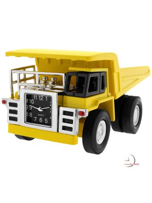 YUKE DUMP TRUCK MINIATURE HEAVY EQUIPMENT MINING EARTH MOVER COLLECTIBLE MINI CLOCK GIFT IDEA