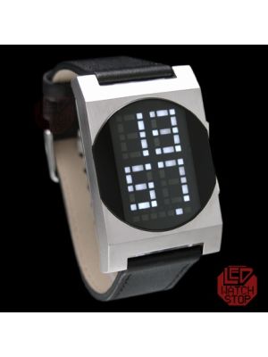white dot matrix led watch - digitbeat