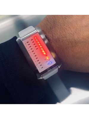 LED Watch - 01 THE ONE - IBIZA RIDE - White Leather
