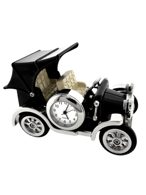 MODEL T CAR MINIATURE VINTAGE FORD COLLECTIBLE MINI DESK CLOCK 