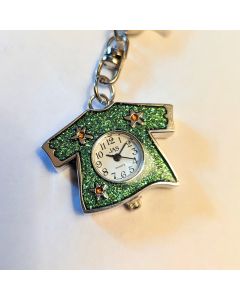 Keychain green sparkly shirt