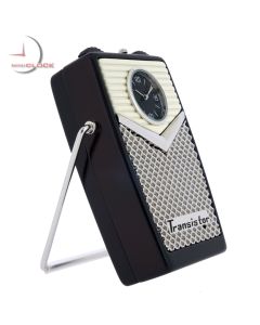 TRANSISTOR RADIO VINTAGE STYLE MINIATURE COLLECTIBLE MINI CLOCK GIFT