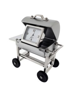 BARBECUE MINIATURE GRILL COOKING COLLECTIBLE BBQ MINI CLOCK
