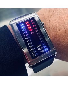 LED Watch - 01 THE ONE - IBIZA RIDE - SS/LEATHER