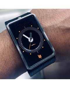 LIP WATCH 1870932 Fridge Large Size Analog Display Swiss Quartz Black Watch