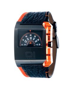 01 THE ONE EDGE WATCH JUMP HOUR ROTATING DISC HANDLESS DESIGNER WATCHES