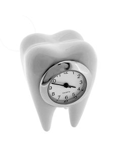 TOOTH MINIATURE MOLAR DENTAL DENTIST ORTHODONTIST COLLECTIBLE MINI CLOCK GIFT