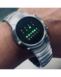01 The One Binary LED Watch, SAMUI MOON - Green Custom