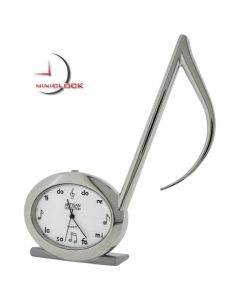Miniature Clocks, Silver Eighth/Quaver MUSICAL NOTE