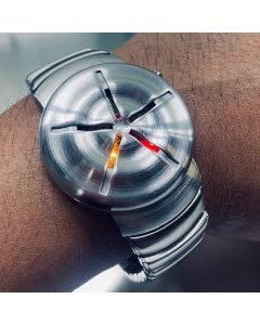 TWELVE 5-9 Q - Unique Japanese LED Watch - SS/Multi