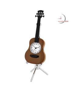 ACOUSTIC GUITAR MINIATURE MUSIC INSTRUMENT COLLECTIBLE MINI CLOCK