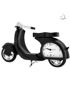 MOPED SCOOTER MINIATURE VESPA COLLECTIBLE MINI CLOCK DESKTOP GIFT
