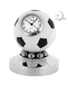 Miniature Clock, SOCCER/FOOTBALL TROPHY w/ Spinning Action