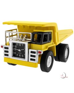 YUKE DUMP TRUCK MINIATURE HEAVY EQUIPMENT MINING EARTH MOVER COLLECTIBLE MINI CLOCK GIFT IDEA