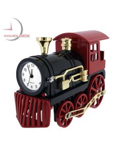 Mini Clock, Vintage STEAM ENGINE, LOCOMOTIVE, TRAIN