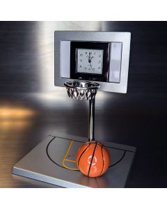 BASKETBALL COURT MINI CLOCK SPORTS MINIATURE