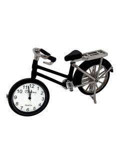 LITTLE BLACK OLD STYLE BIKE MINI DESK CLOCKLITTLE BLACK OLD STYLE BIKE MINI DESK CLOCK