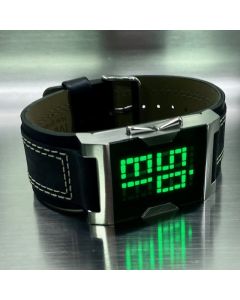 BOXY LED Watch - Dot Matrix CW Green