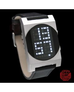 white dot matrix led watch - digitbeat