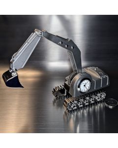 EXCAVATOR HEAVY EQUIPMENT COLLECTIBLE MINI CLOCK