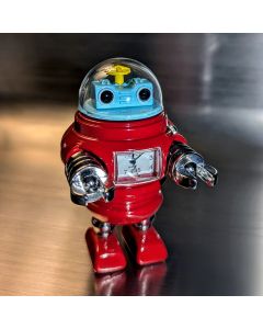 RETRO ROBOT SCI-FI MINI DESK CLOCK