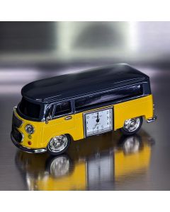 VAN MINIATURE vW STYLE VINTAGE BUS CAMPER COLLECTIBLE MINI CLOCK