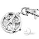 KEY CHAIN, Novelty Mini Clock LETTER 