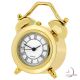 Miniature Clock, Classic TWIN BELL CLOCK - Gold