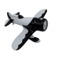 GEEBEE FIXED WING MINIATURE AIR PLANE COLLECTIBLE AVIATION MINI CLOCK