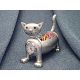 Miniature Clock, Mini Cat Paper Clip Holder