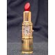 Miniature Clocks, Gold Case, Red Lipstick Mini Clock!