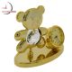 Mini Clock BEAR w Swarovsky Crystal Tummy