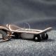 Keychains, Silver Skateboard Keychain Mini Clock
