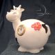 Cow Coin Bank, Animal Miniature Clock, Mini Clocks,