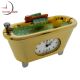 Miniature Clock, Mini Gold BATHTUB w/ Rubber Ducky