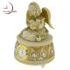Mini Clock, GIRL ANGEL W/ CAT - Music Box
