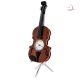 Miniature Clock, Exquisite Collectible VIOLIN - Brown