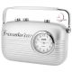Miniature Clock, Retro TRANSISTOR RADIO - Silver