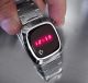 COMMODORE AUTHENTIC VINTAGE 1970s RED DISPLAY LED WATCH MINT CONDITION NOS