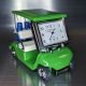 GOLF CART MINIATURE w CLUBS COLLECTIBLE SPORTS MINI DESKTOP CLOCK