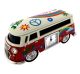 VAN MINIATURE HIPPY VW STYLE VINTAGE BUS COLLECTIBLE MINI CLOCK