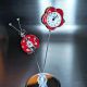 LADYBUG & FLOWER MINIATURE DESK CLOCK