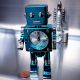 RETRO ROBOT ALARM CLOCK SCI-FI GEEK MINI COLLECTIBLE GIFT