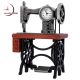 Miniature Clock, Vintage Treadle SEWING MACHINE