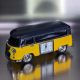 VAN MINIATURE vW STYLE VINTAGE BUS CAMPER COLLECTIBLE MINI CLOCK