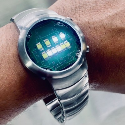 01 The One Binary LED Watch, SAMUI MOON - Circuit Custom