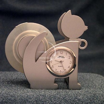 Miniature Clocks, CAT TAPE DISPENSOR  Mini Clock